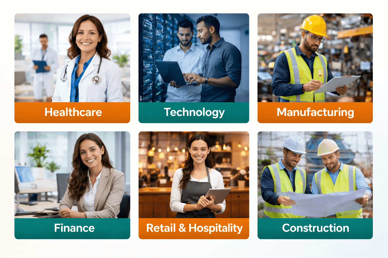 Industries supported by Upgro HR